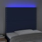 vidaXL Cabecero con luces LED tela azul 80x5x118/128 cm vidaXL Cabecero con luces LED tela azul 80x5x118/128 cm