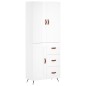 vidaXL Aparador alto madera contrachapada blanco brillo 69,5x34x180 cm vidaXL Aparador alto madera contrachapada blanco brillo 69,5x34x180 cm