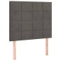 vidaXL Cabecero con luces LED terciopelo gris oscuro 100x5x118/128 cm vidaXL Cabecero con luces LED terciopelo gris oscuro 100x5x118/128 cm