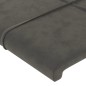 vidaXL Cabecero con luces LED terciopelo gris oscuro 100x5x118/128 cm vidaXL Cabecero con luces LED terciopelo gris oscuro 100x5x118/128 cm