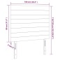 vidaXL Cabecero con luces LED terciopelo rosa 100x5x118/128 cm vidaXL Cabecero con luces LED terciopelo rosa 100x5x118/128 cm