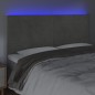 vidaXL Cabecero con luces LED terciopelo gris claro 180x5x118/128 cm vidaXL Cabecero con luces LED terciopelo gris claro 180x5x118/128 cm