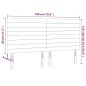 vidaXL Cabecero con luces LED tela crema 180x5x118/128 cm vidaXL Cabecero con luces LED tela crema 180x5x118/128 cm