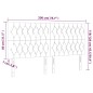 vidaXL Cabecero con luces LED terciopelo gris oscuro 200x7x118/128 cm vidaXL Cabecero con luces LED terciopelo gris oscuro 200x7x118/128 cm