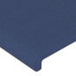 vidaXL Cabecero con LED de tela azul 83x16x78/88 cm