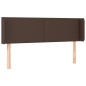 vidaXL Cabecero con LED cuero sintético marrón 147x16x78/88 cm vidaXL Cabecero con LED cuero sintético marrón 147x16x78/88 cm