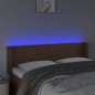vidaXL Cabecero con LED cuero sintético marrón 147x16x78/88 cm vidaXL Cabecero con LED cuero sintético marrón 147x16x78/88 cm