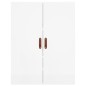 vidaXL Aparador alto madera contrachapada blanco brillo 69,5x34x180 cm vidaXL Aparador alto madera contrachapada blanco brillo 69,5x34x180 cm