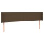 vidaXL Cabecero con LED de tela marrón oscuro 203x16x78/88 cm vidaXL Cabecero con LED de tela marrón oscuro 203x16x78/88 cm