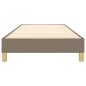 vidaXL Estructura de cama box spring tela gris taupe 90x190 cm