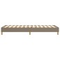 vidaXL Estructura de cama box spring tela gris taupe 90x190 cm