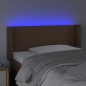 vidaXL Cabecero con LED cuero sintético marrón 93x16x78/88 cm vidaXL Cabecero con LED cuero sintético marrón 93x16x78/88 cm