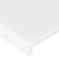 vidaXL Cabecero con LED cuero sintético blanco 93x16x78/88 cm
