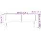 vidaXL Cabecero con LED de terciopelo gris oscuro 163x16x78/88 cm vidaXL Cabecero con LED de terciopelo gris oscuro 163x16x78/88 cm
