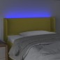 vidaXL Cabecero con LED de tela verde 83x16x78/88 cm vidaXL Cabecero con LED de tela verde 83x16x78/88 cm