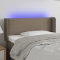 vidaXL Cabecero con LED de tela gris taupe 93x16x78/88 cm vidaXL Cabecero con LED de tela gris taupe 93x16x78/88 cm