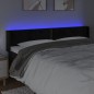 vidaXL Cabecero con LED de terciopelo negro 183x16x78/88 cm vidaXL Cabecero con LED de terciopelo negro 183x16x78/88 cm