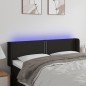 vidaXL Cabecero con LED de tela negro 147x16x78/88 cm vidaXL Cabecero con LED de tela negro 147x16x78/88 cm