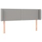 vidaXL Cabecero con LED de tela gris claro 147x16x78/88 cm vidaXL Cabecero con LED de tela gris claro 147x16x78/88 cm