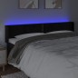 vidaXL Cabecero con LED de terciopelo negro 203x16x78/88 cm vidaXL Cabecero con LED de terciopelo negro 203x16x78/88 cm
