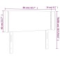 vidaXL Cabecero con LED cuero sintético gris 83x16x78/88 cm vidaXL Cabecero con LED cuero sintético gris 83x16x78/88 cm