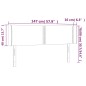 vidaXL Cabecero con LED de terciopelo gris oscuro 147x16x78/88 cm vidaXL Cabecero con LED de terciopelo gris oscuro 147x16x78/88 cm