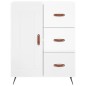 vidaXL Aparador alto madera contrachapada blanco brillo 69,5x34x180 cm vidaXL Aparador alto madera contrachapada blanco brillo 69,5x34x180 cm