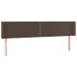 vidaXL Cabecero con LED cuero sintético marrón 183x16x78/88 cm vidaXL Cabecero con LED cuero sintético marrón 183x16x78/88 cm