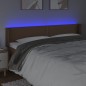 vidaXL Cabecero con LED cuero sintético marrón 183x16x78/88 cm vidaXL Cabecero con LED cuero sintético marrón 183x16x78/88 cm