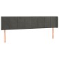 vidaXL Cabecero con LED de terciopelo gris oscuro 183x16x78/88 cm vidaXL Cabecero con LED de terciopelo gris oscuro 183x16x78/88 cm