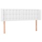 vidaXL Cabecero con LED cuero sintético blanco 147x16x78/88 cm vidaXL Cabecero con LED cuero sintético blanco 147x16x78/88 cm