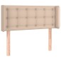 vidaXL Cabecero con LED cuero sintético capuchino 103x16x78/88 cm vidaXL Cabecero con LED cuero sintético capuchino 103x16x78/88 cm