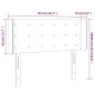 vidaXL Cabecero con LED cuero sintético crema 83x16x78/88 cm vidaXL Cabecero con LED cuero sintético crema 83x16x78/88 cm