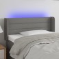 vidaXL Cabecero con LED de tela gris oscuro 103x16x78/88 cm vidaXL Cabecero con LED de tela gris oscuro 103x16x78/88 cm