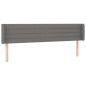 vidaXL Cabecero con LED de tela gris oscuro 203x16x78/88 cm vidaXL Cabecero con LED de tela gris oscuro 203x16x78/88 cm