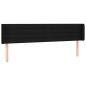 vidaXL Cabecero con LED de tela negro 203x16x78/88 cm vidaXL Cabecero con LED de tela negro 203x16x78/88 cm