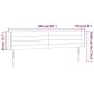vidaXL Cabecero con LED de tela negro 203x16x78/88 cm vidaXL Cabecero con LED de tela negro 203x16x78/88 cm