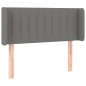 vidaXL Cabecero con LED de tela gris oscuro 83x16x78/88 cm vidaXL Cabecero con LED de tela gris oscuro 83x16x78/88 cm