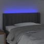 vidaXL Cabecero con LED de tela gris oscuro 83x16x78/88 cm vidaXL Cabecero con LED de tela gris oscuro 83x16x78/88 cm