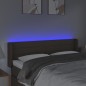vidaXL Cabecero con LED de tela gris taupe 147x16x78/88 cm vidaXL Cabecero con LED de tela gris taupe 147x16x78/88 cm