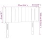 vidaXL Cabecero con LED de tela verde 93x16x78/88 cm vidaXL Cabecero con LED de tela verde 93x16x78/88 cm