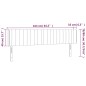vidaXL Cabecero con LED de tela gris claro 163x16x78/88 cm