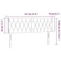 vidaXL Cabecero con LED de tela negro 147x16x78/88 cm vidaXL Cabecero con LED de tela negro 147x16x78/88 cm