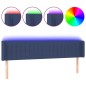 vidaXL Cabecero con LED de tela azul 183x16x78/88 cm vidaXL Cabecero con LED de tela azul 183x16x78/88 cm