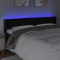 vidaXL Cabecero con LED de terciopelo negro 163x16x78/88 cm vidaXL Cabecero con LED de terciopelo negro 163x16x78/88 cm