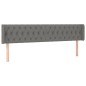 vidaXL Cabecero con LED de tela gris oscuro 183x16x78/88 cm vidaXL Cabecero con LED de tela gris oscuro 183x16x78/88 cm