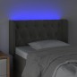 vidaXL Cabecero con LED de terciopelo gris oscuro 83x16x78/88 cm vidaXL Cabecero con LED de terciopelo gris oscuro 83x16x78/88 cm