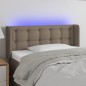 vidaXL Cabecero con LED de tela gris taupe 83x16x78/88 cm vidaXL Cabecero con LED de tela gris taupe 83x16x78/88 cm