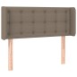 vidaXL Cabecero con LED de tela gris taupe 83x16x78/88 cm vidaXL Cabecero con LED de tela gris taupe 83x16x78/88 cm