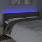 vidaXL Cabecero con LED de terciopelo gris oscuro 163x16x78/88 cm vidaXL Cabecero con LED de terciopelo gris oscuro 163x16x78/88 cm